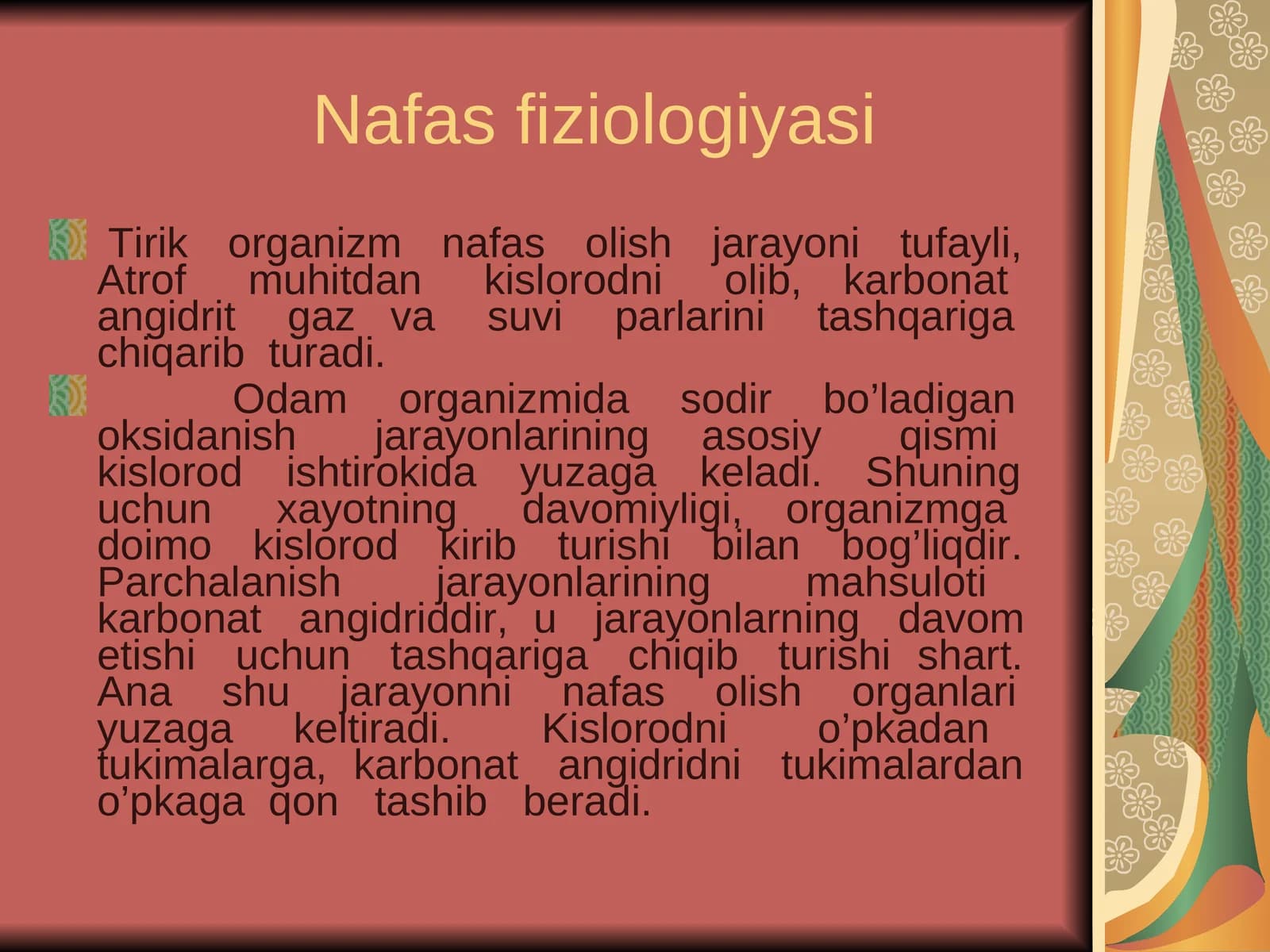 Nafas fiziologiyasi