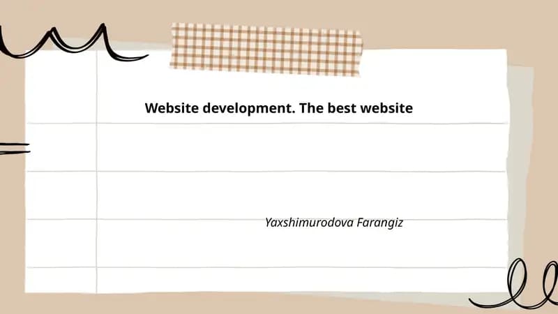 Website development