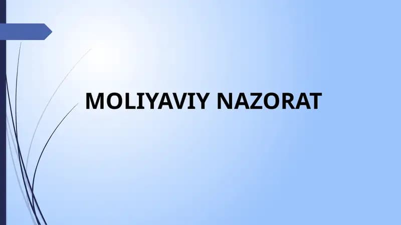 Moliyaviy nazorat