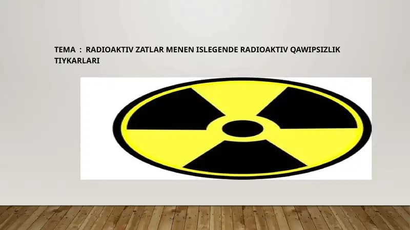 Radioaktiv qawipsizlik