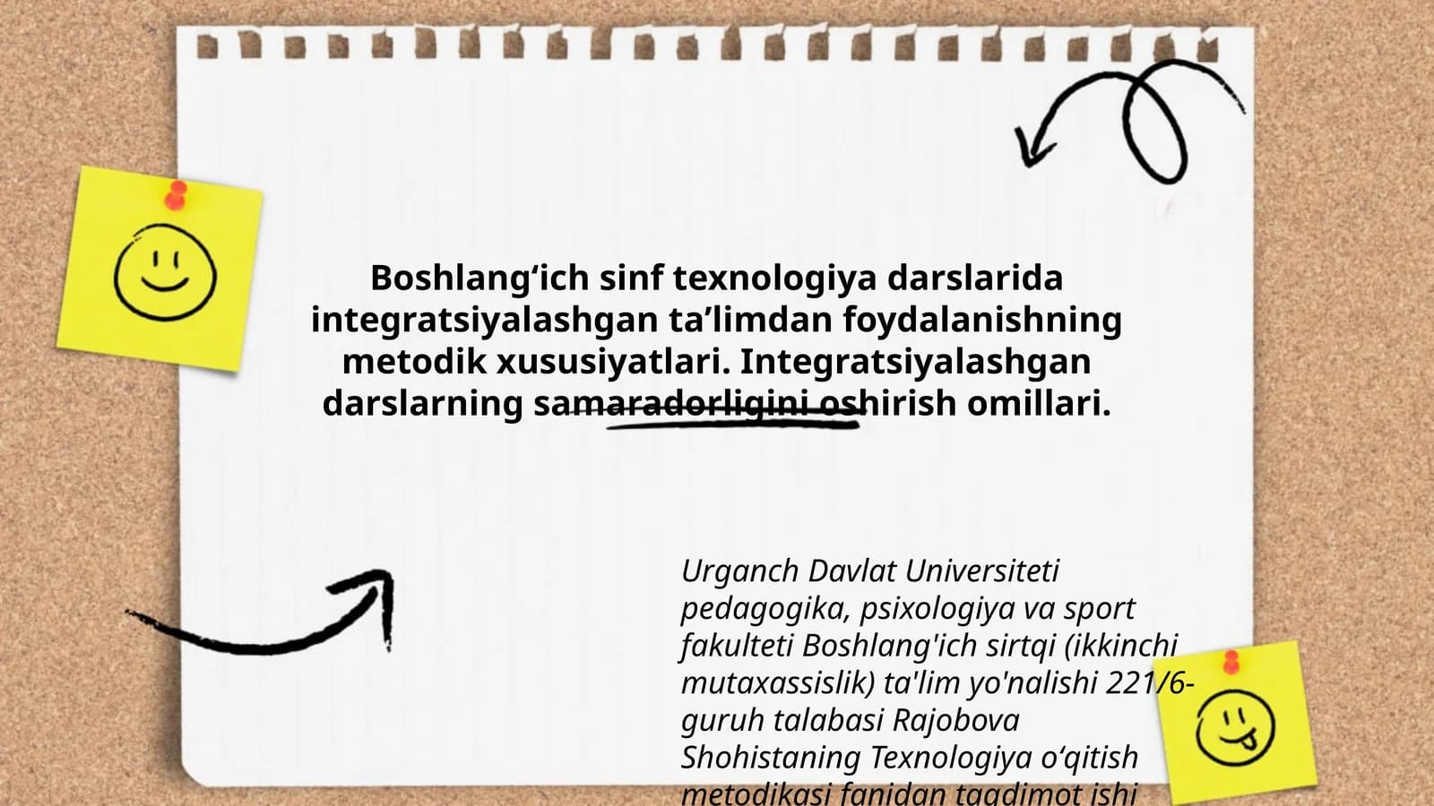 Integratsiyalashgan darslar