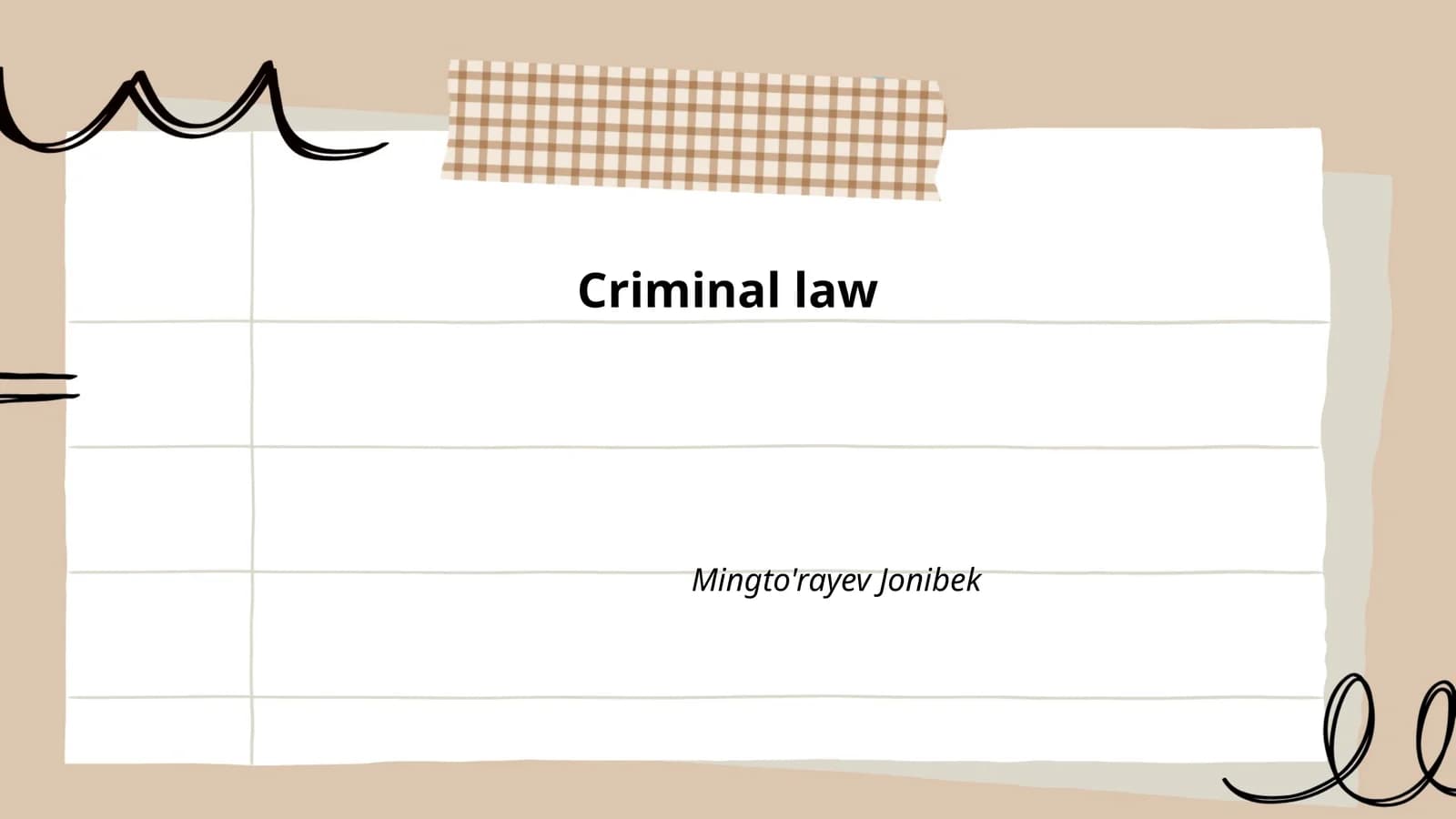 Criminal law