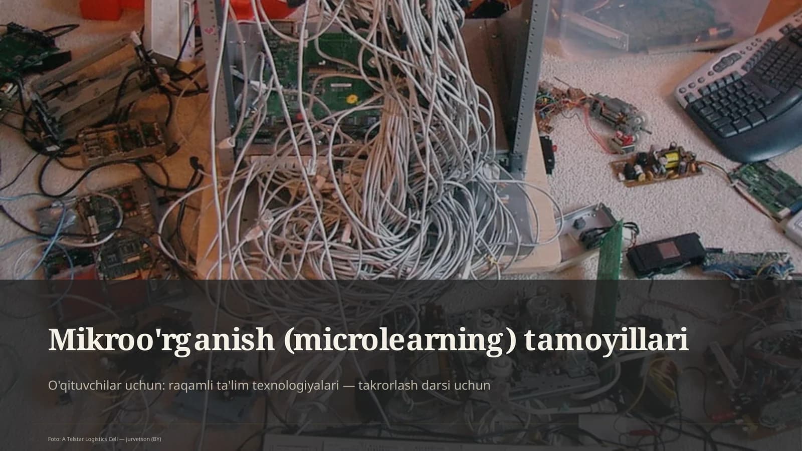 Mikroo'rganish (microlearning) tamoyillari