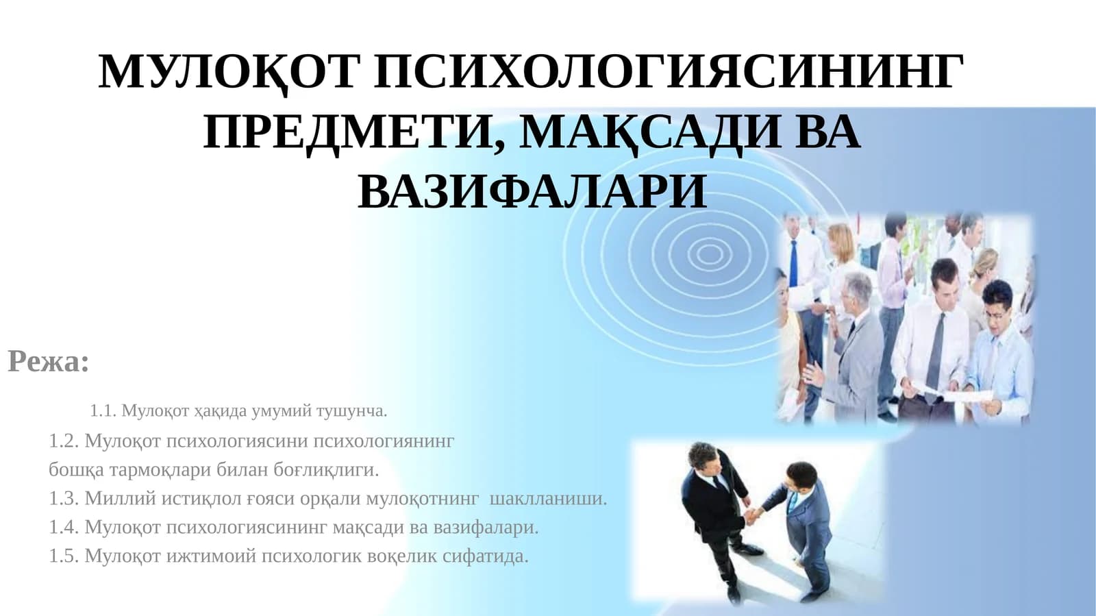 Мулоқот психологияси