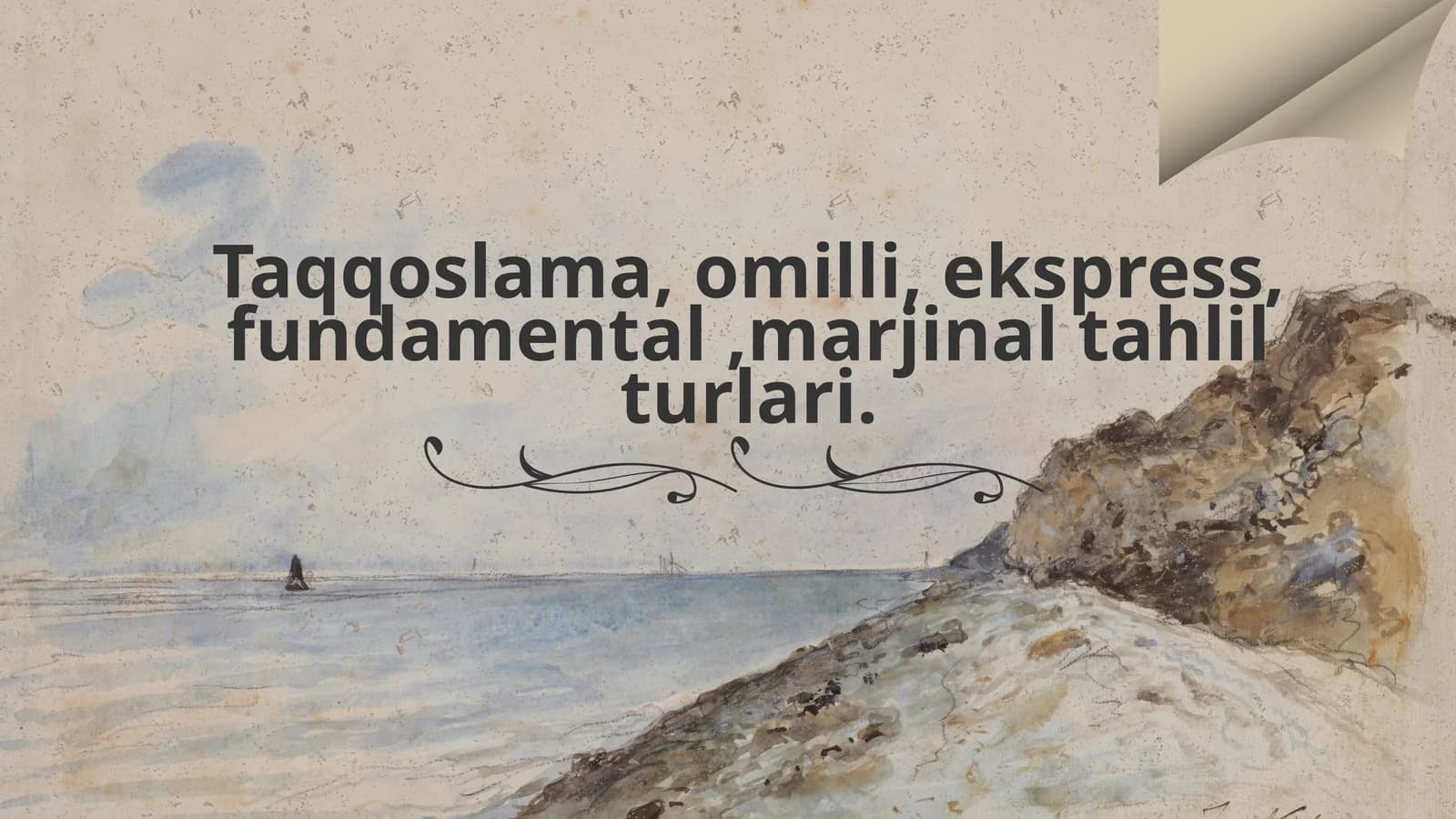 Taqqoslama tahlil