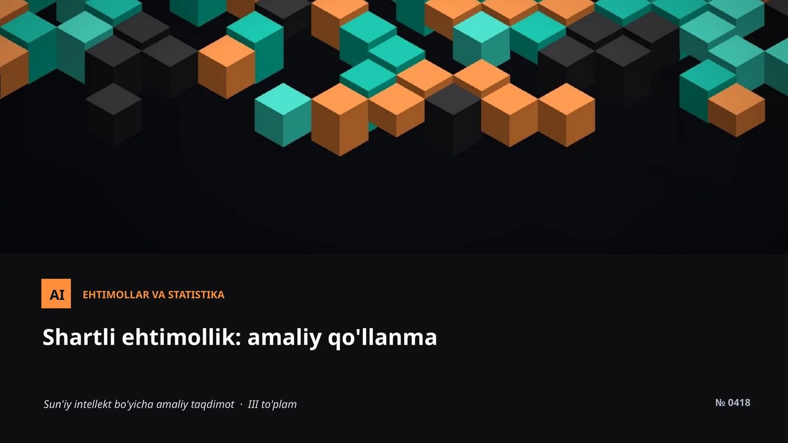EHTIMOLLAR VA STATISTIKA