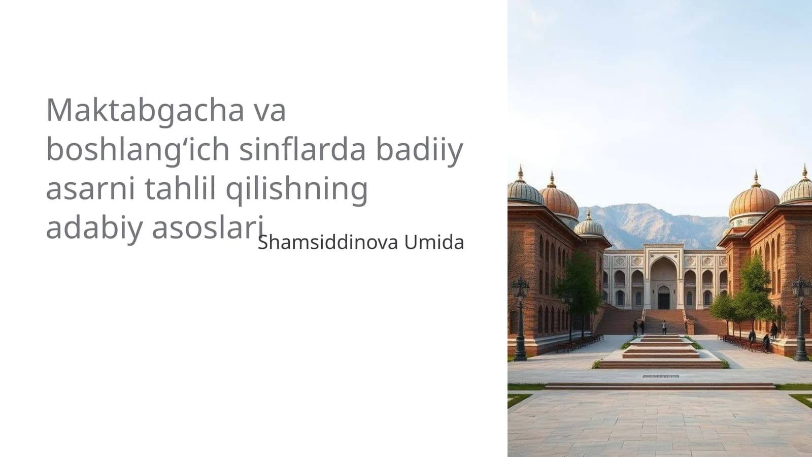 Badiiy asar va uning maqsadi