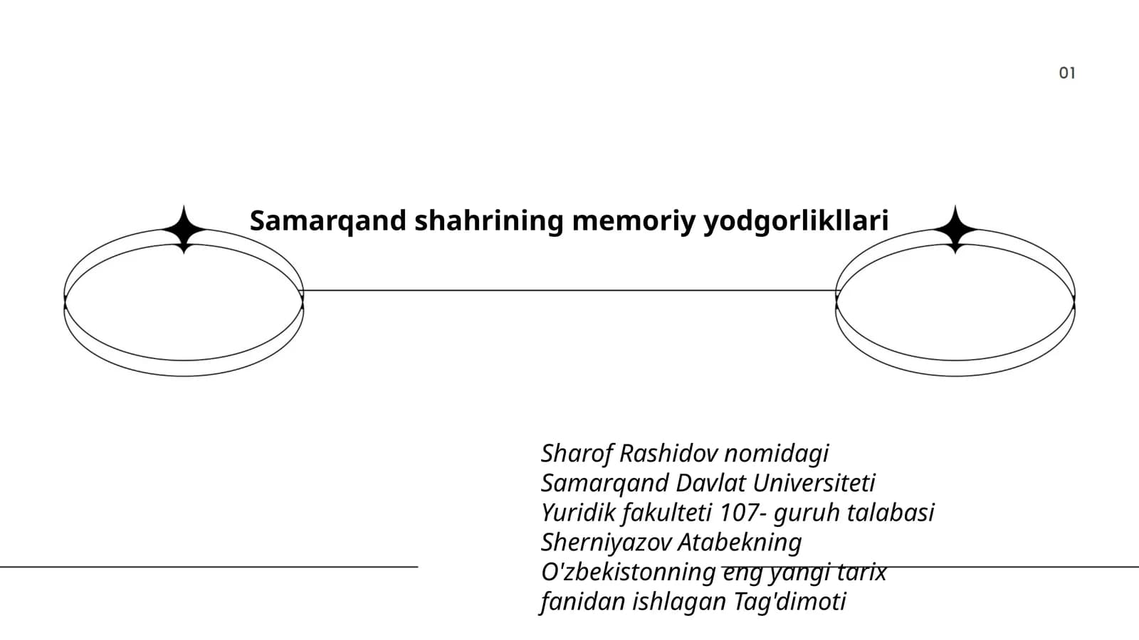 Samarqand shahrining memoriy yodgorlikllari