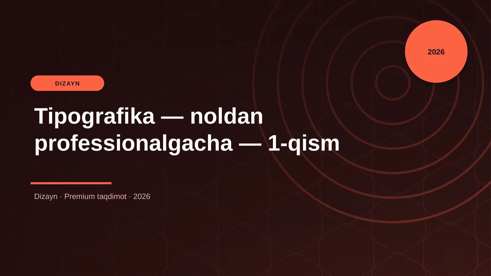 Tipografika — noldan professionalgacha — 1-qism