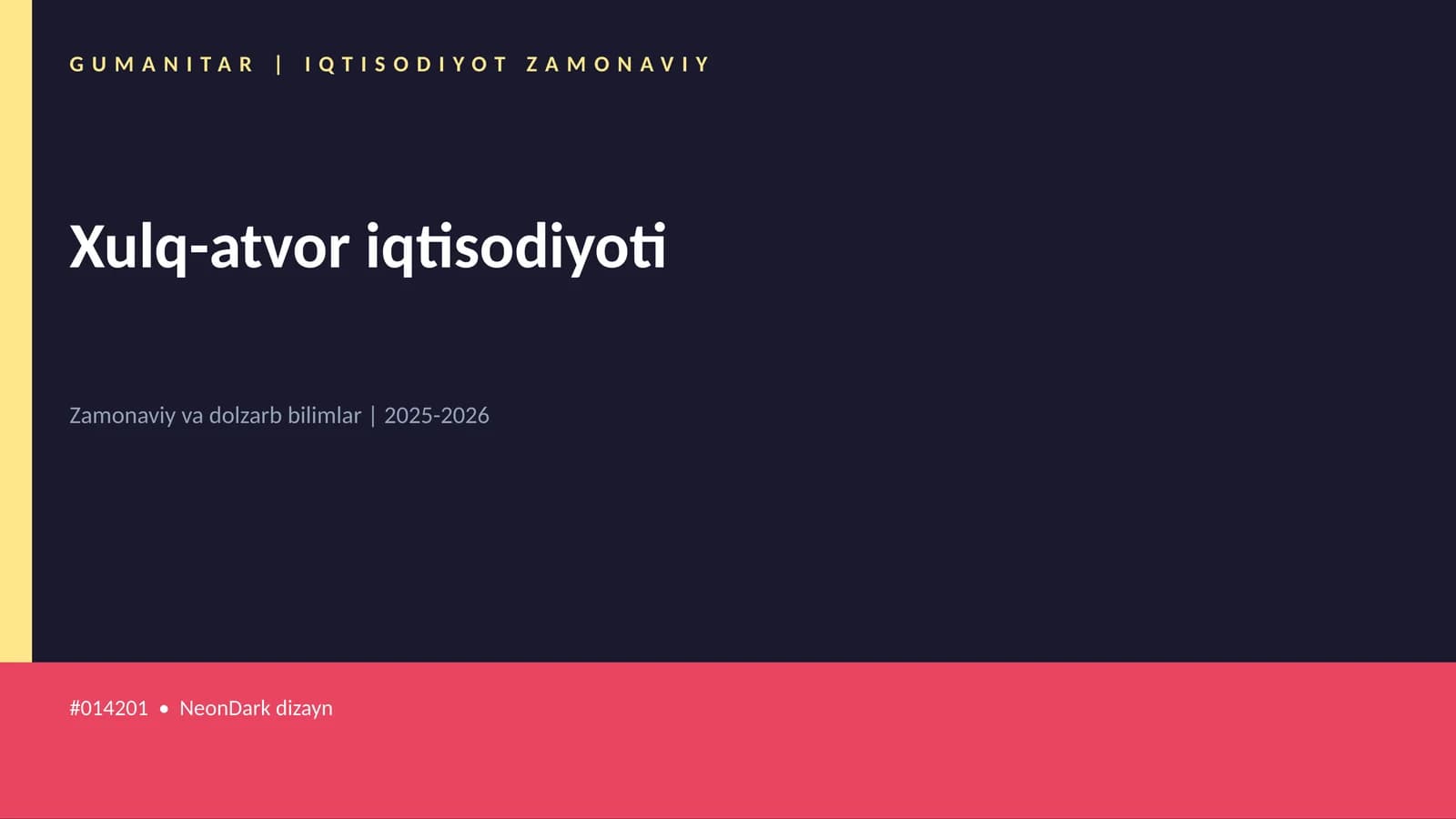 Xulq-atvor iqtisodiyoti