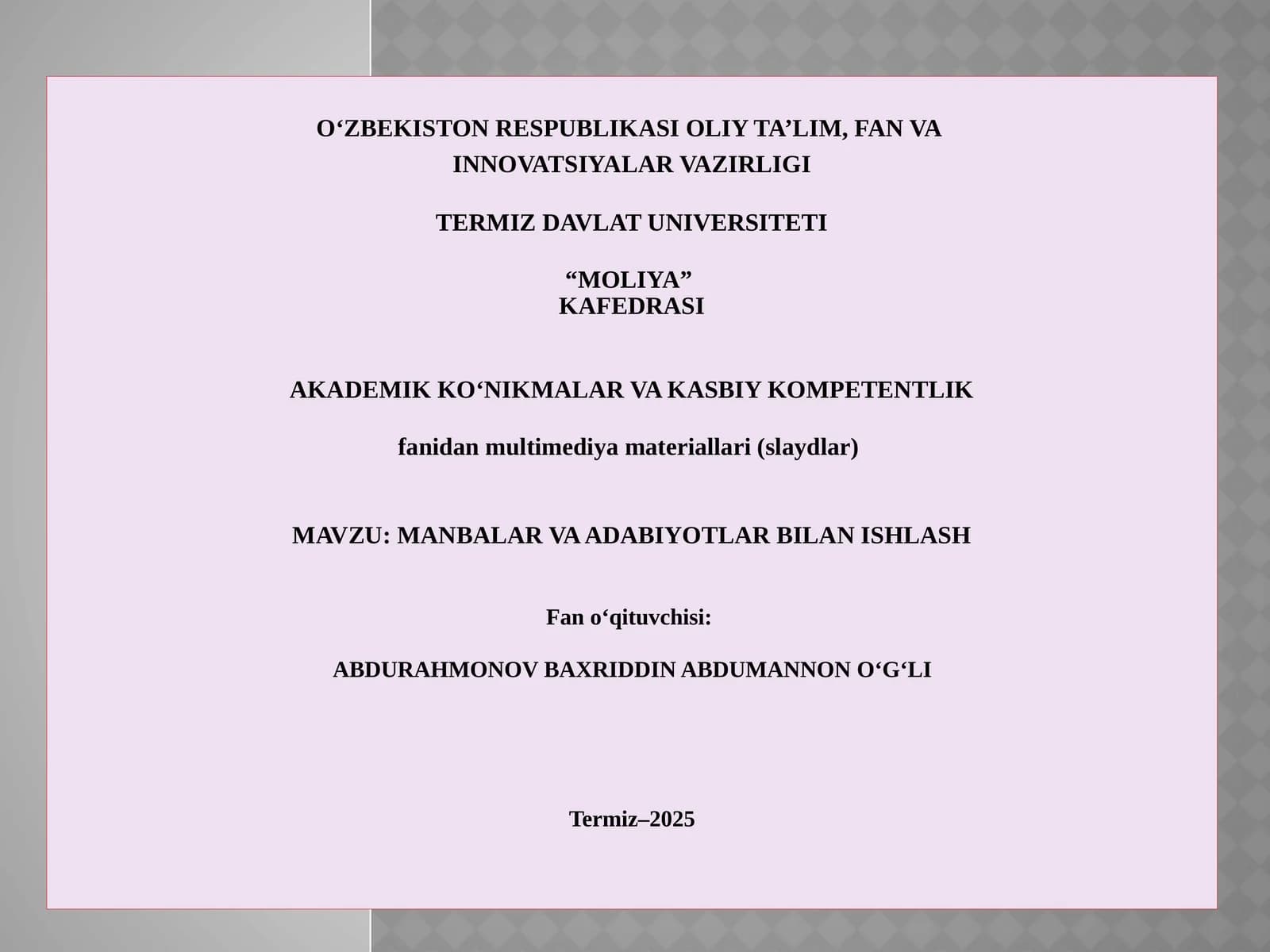 AKTIV VA PASSIV TURIZM TUSHUNCHASI