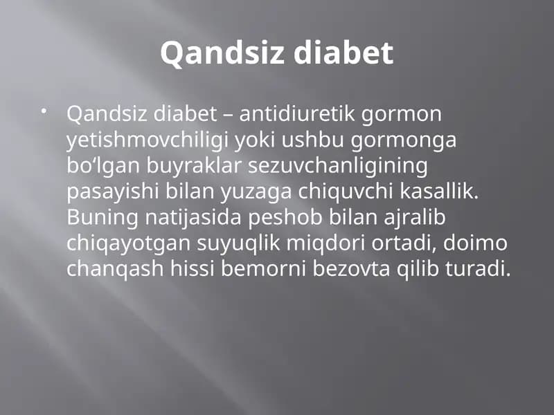 Qandsizdiabet