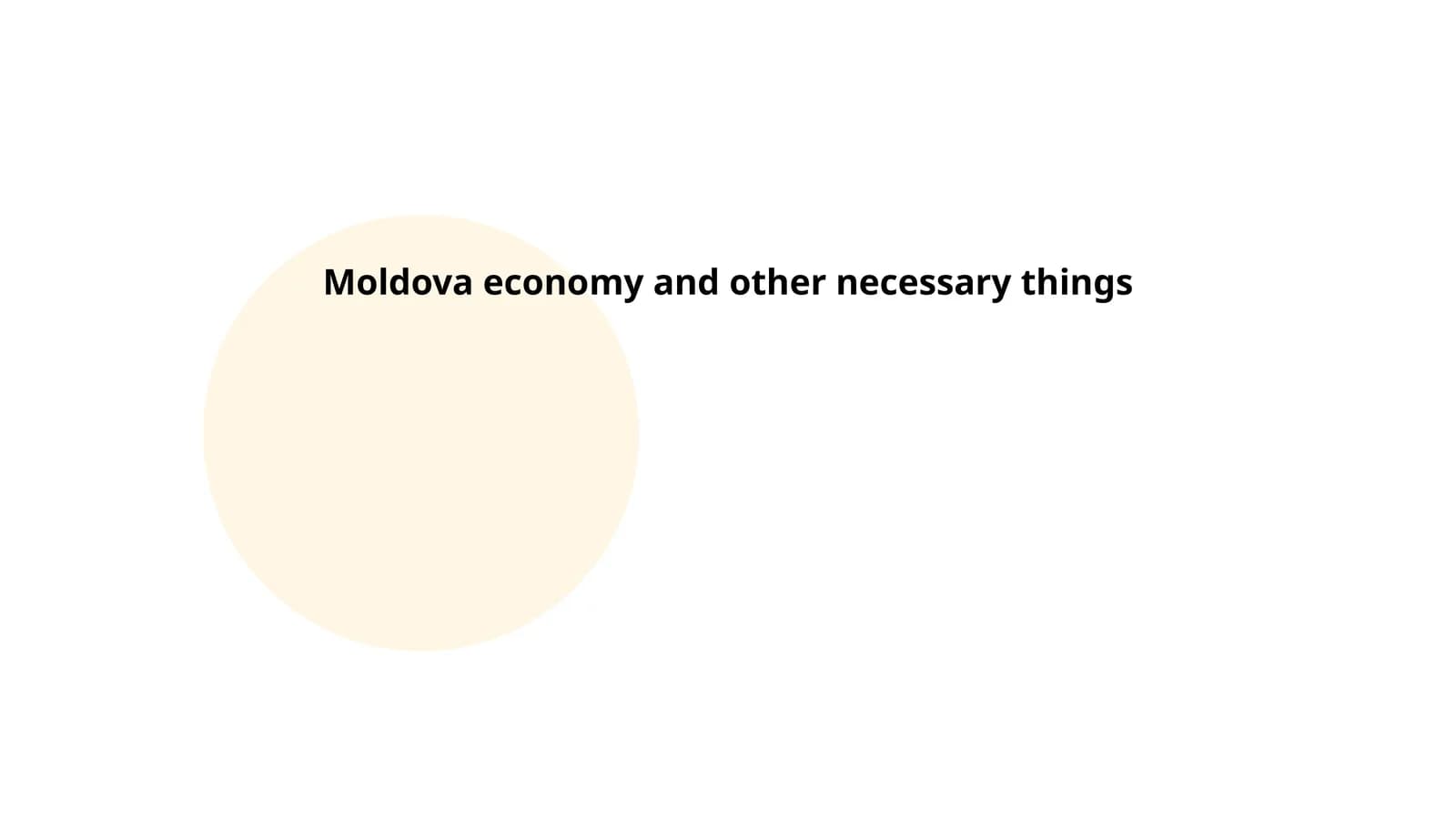 Moldova economy and other necessary things