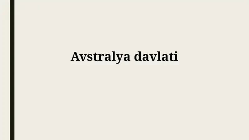 Avstraliyaning tarixi va geografiyasi