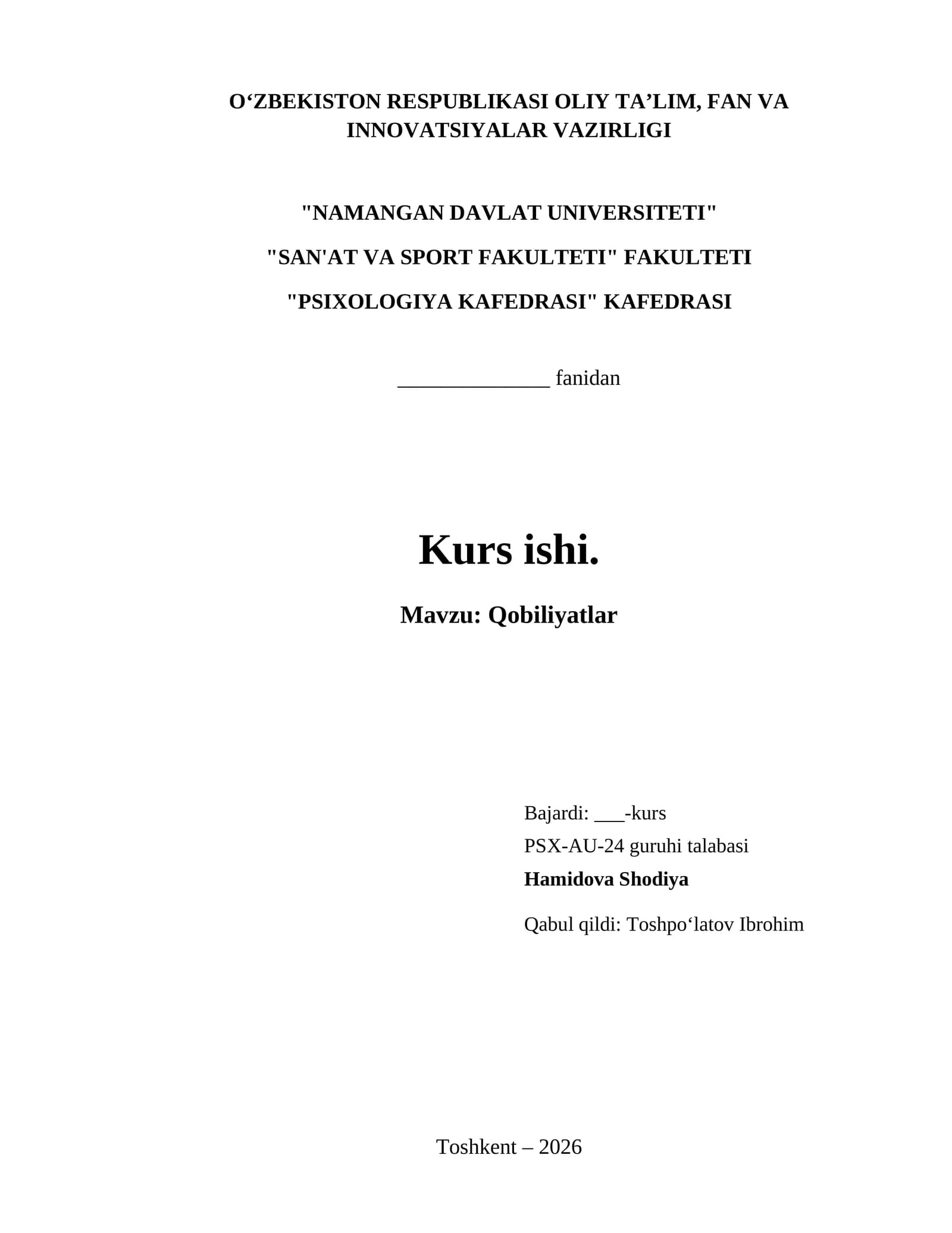 Qobiliyatlar