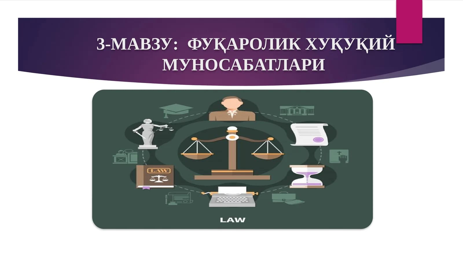 Фуқаролик-ҳуқуқий муносабатлар