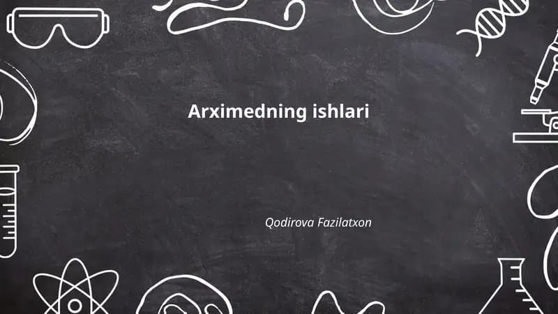 Arximedning ishlari