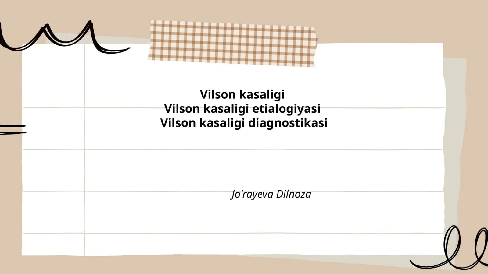 Vilson kasalligi