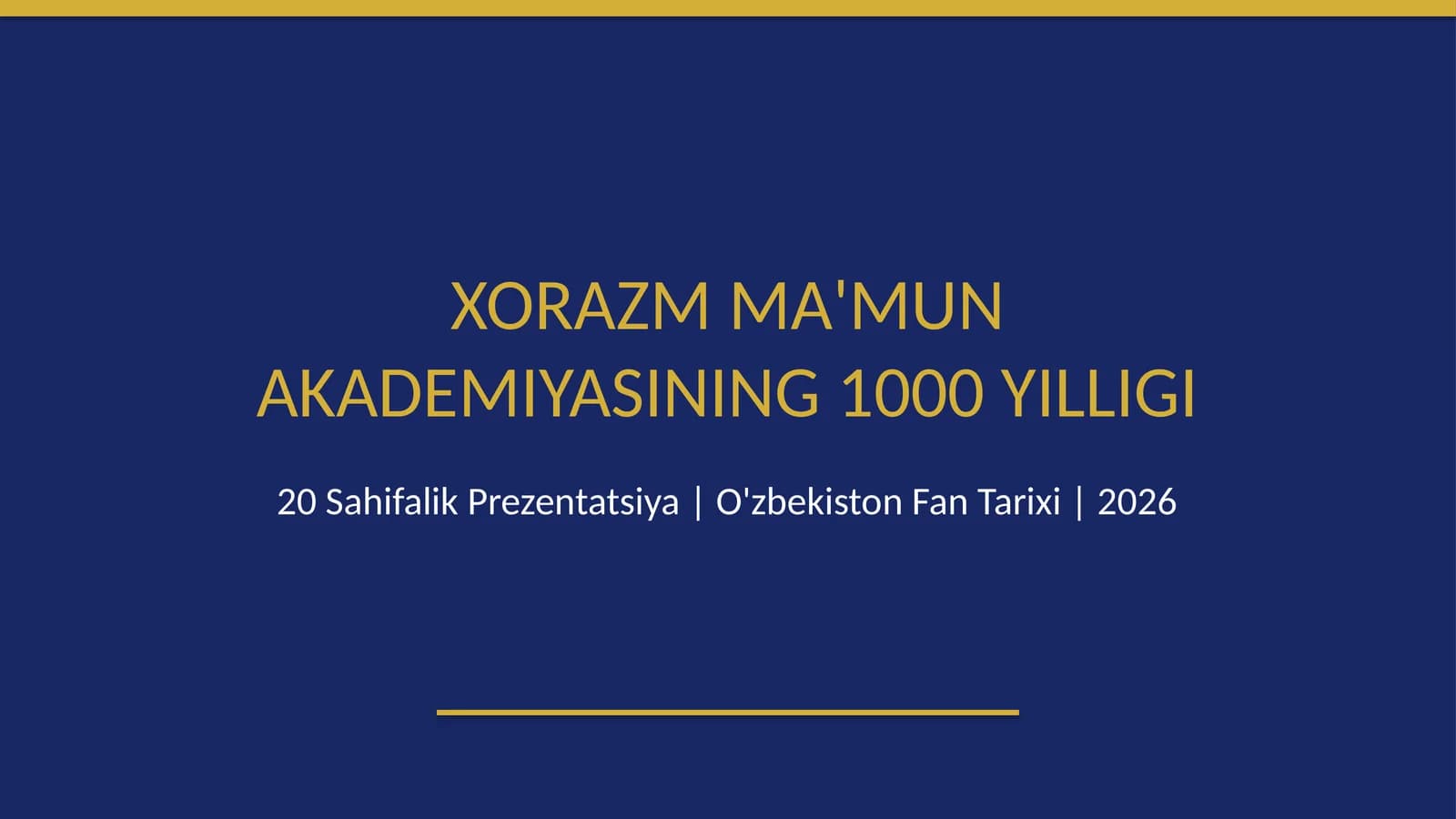 Xorazm Maʼmun Akademiyasi