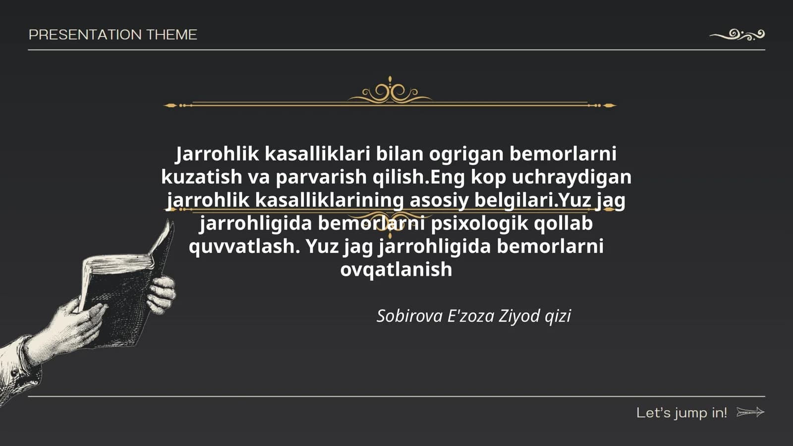 Sobirova E'zoza Ziyod qizi
