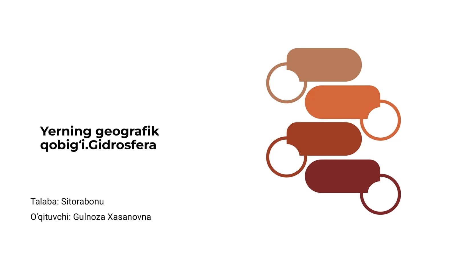 Yerning geografik qobigʻi.Gidrosfera