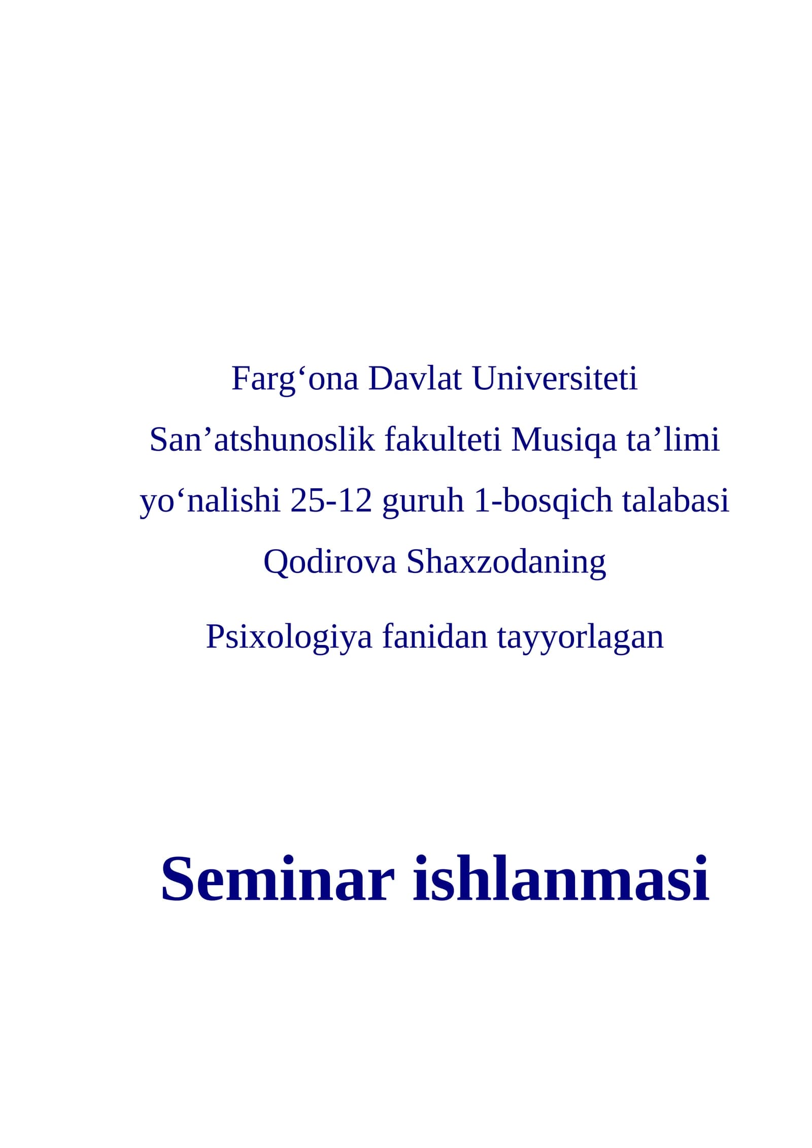 Ta'limning psixologik asoslari