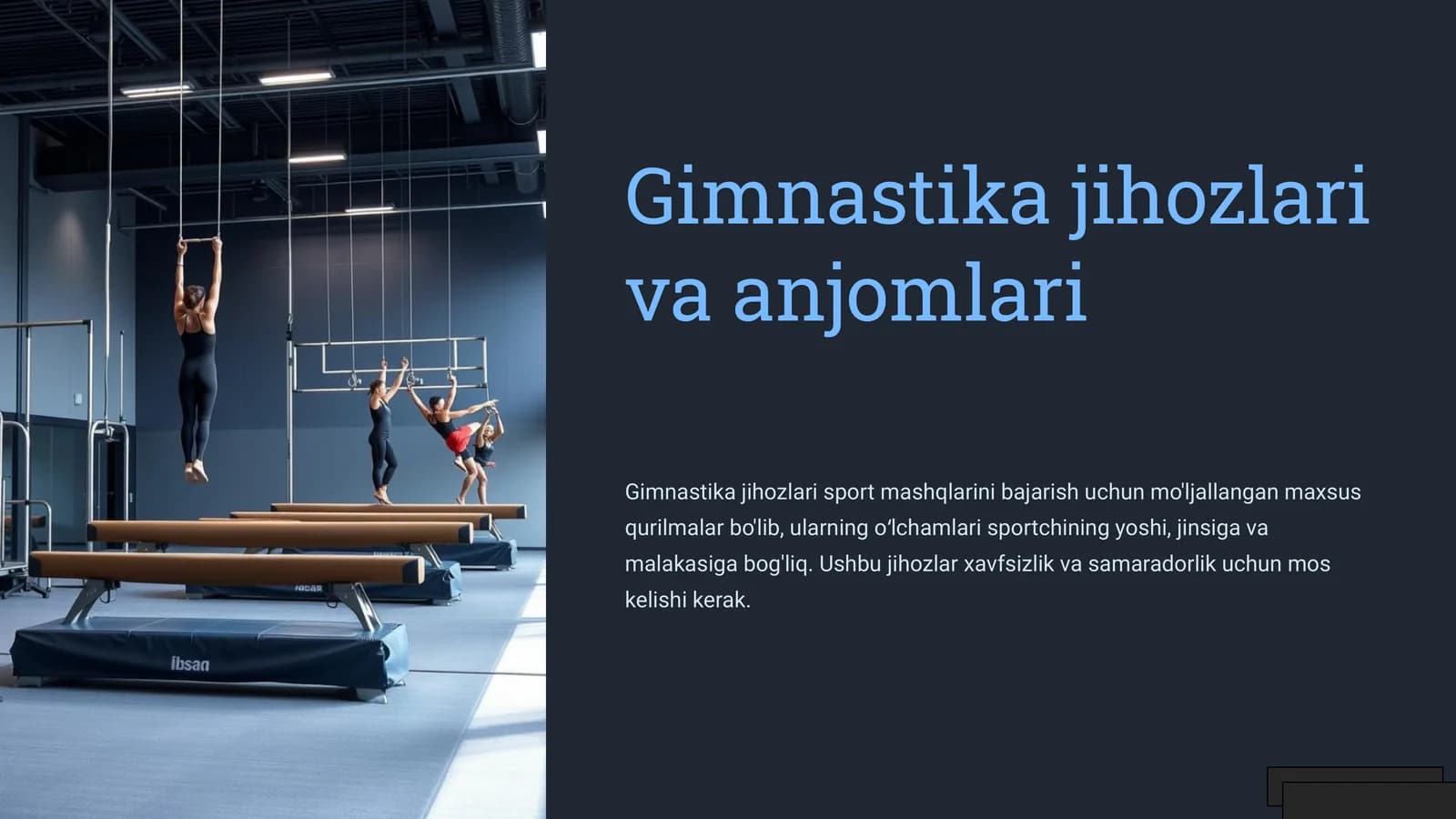 Gimnastika jihozlar iva anjomlari