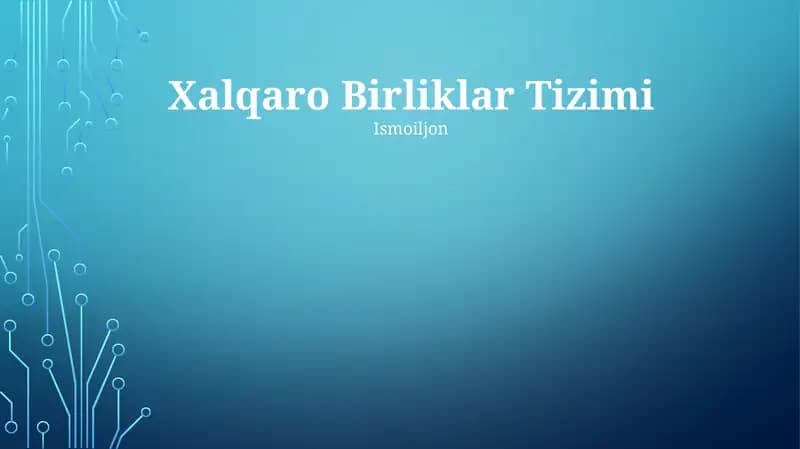 Xalqaro Birliklar Tizimi