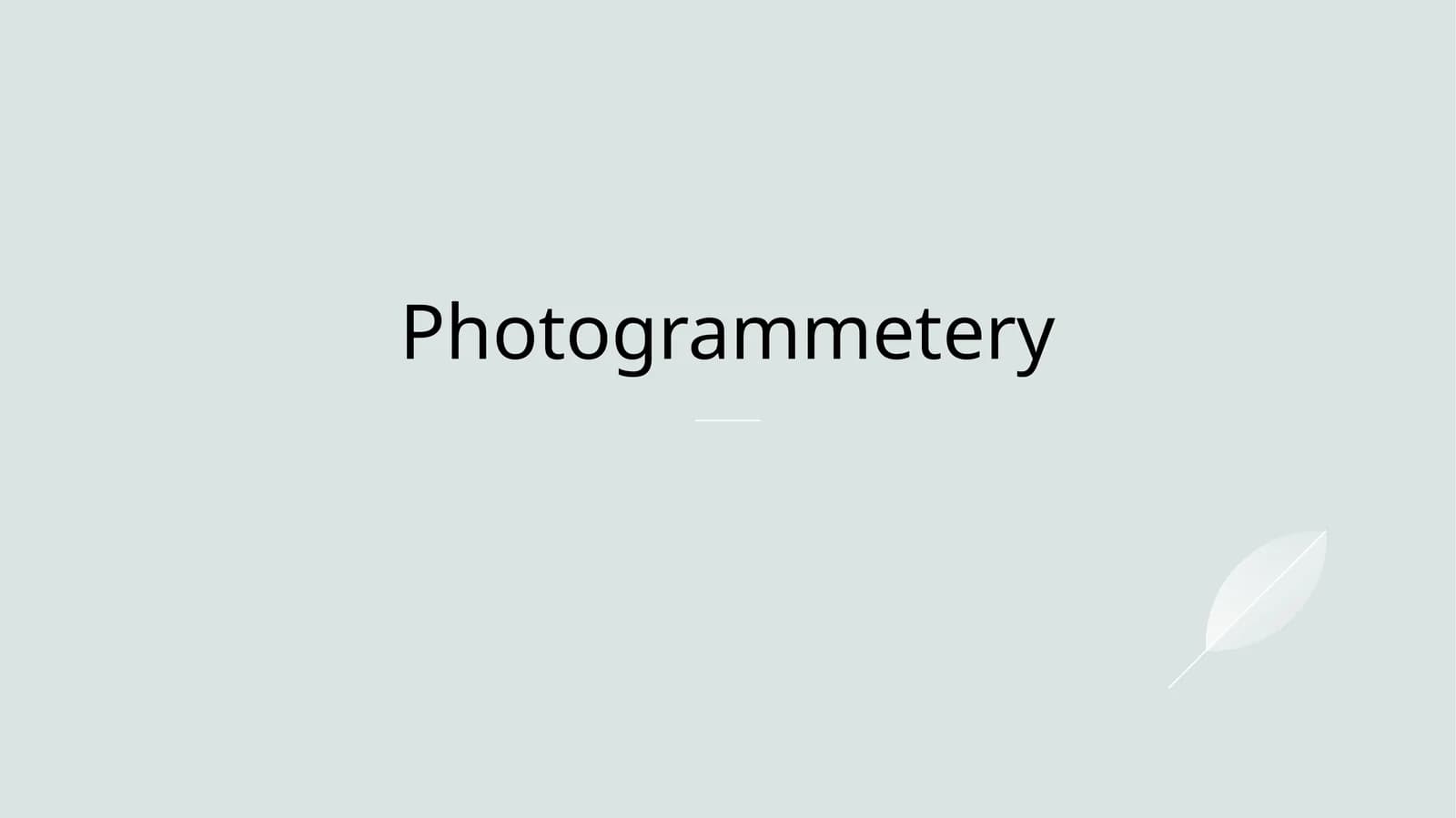 Photogrammetery