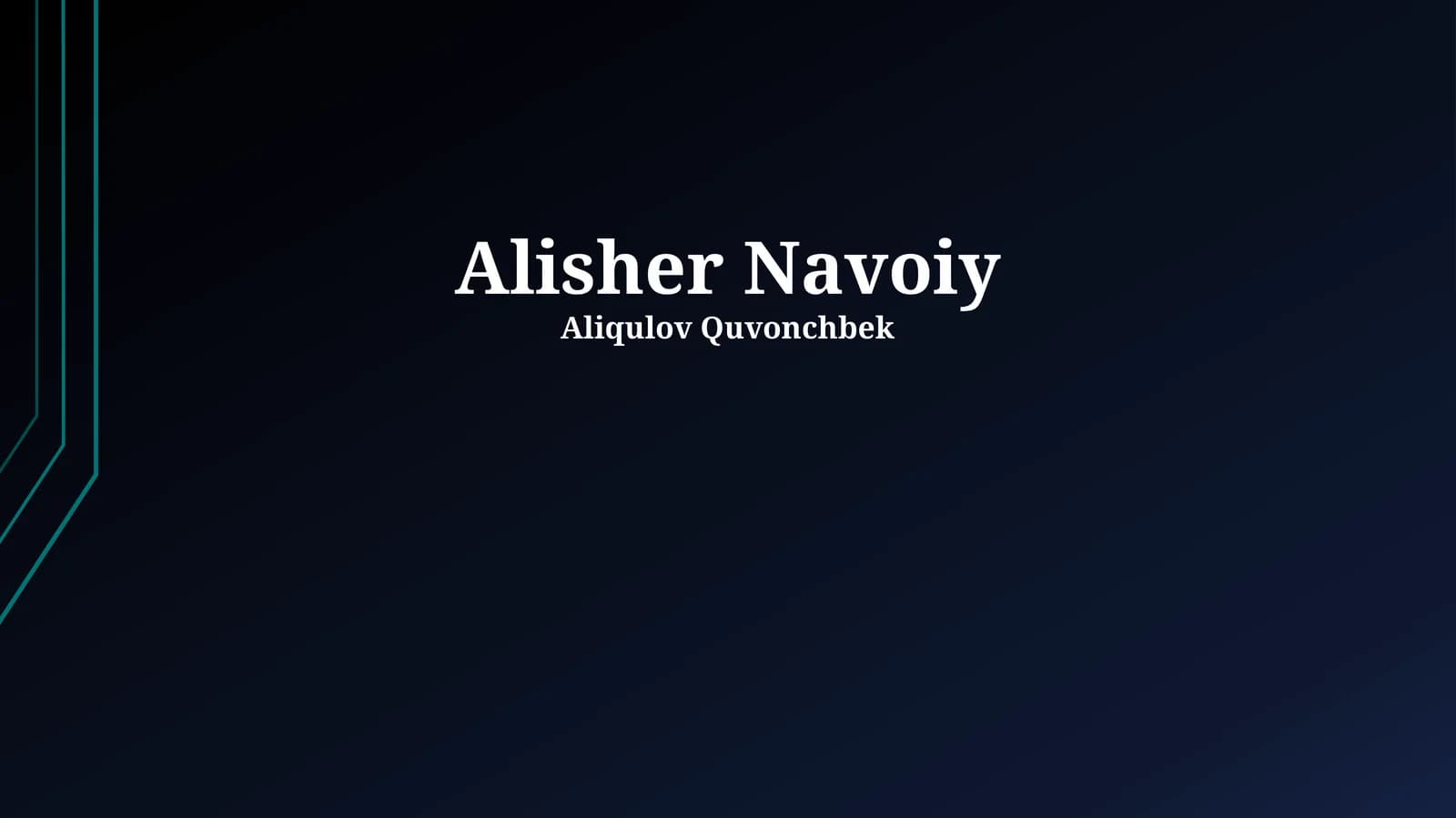 Alisher Navoiy: Hayoti va Faoliyati