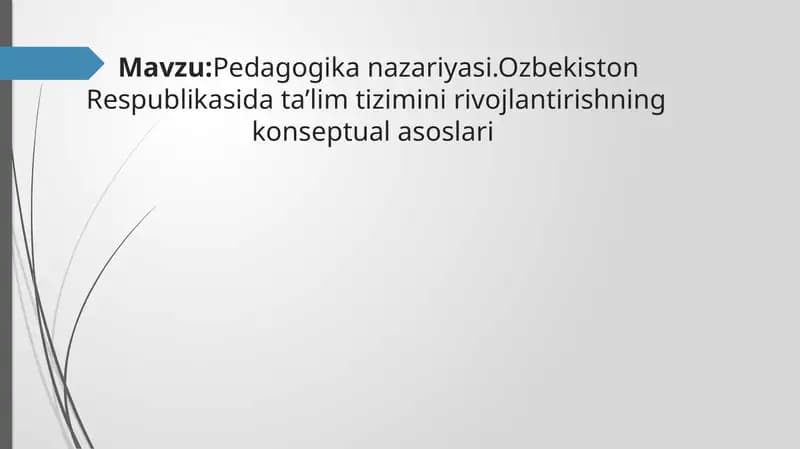 Ta'lim to'g'risida