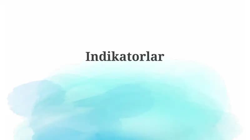Ko'rsatkichlar: Ta'riflar, Turlari va Ahamiyati