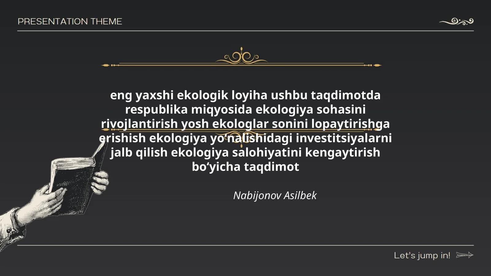 Eng yaxshi ekologik loyiha