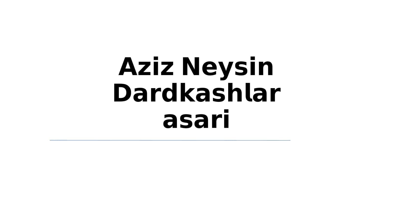 Aziz Nesin Dunyosi