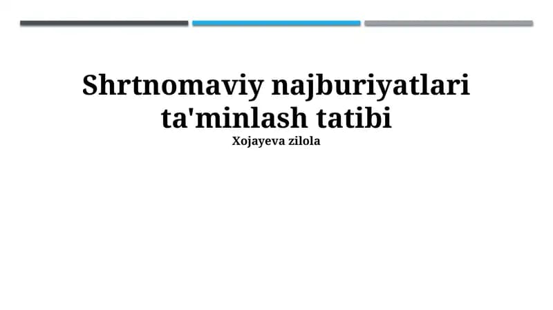 Shrtnomaviy najburiyatlari ta'minlash tatibi