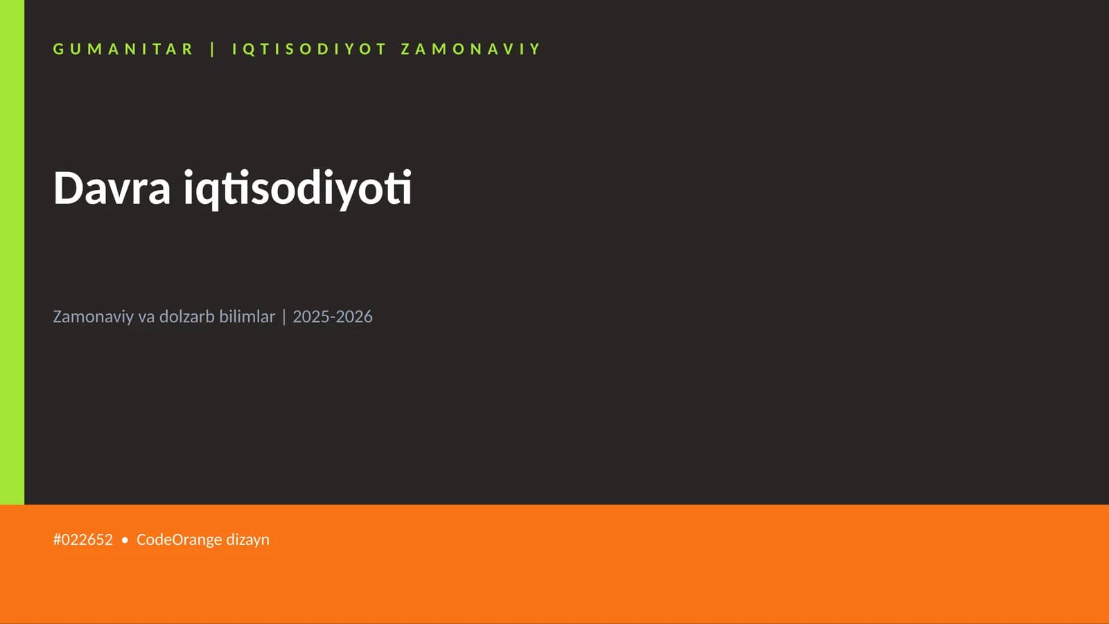 Davra iqtisodiyoti