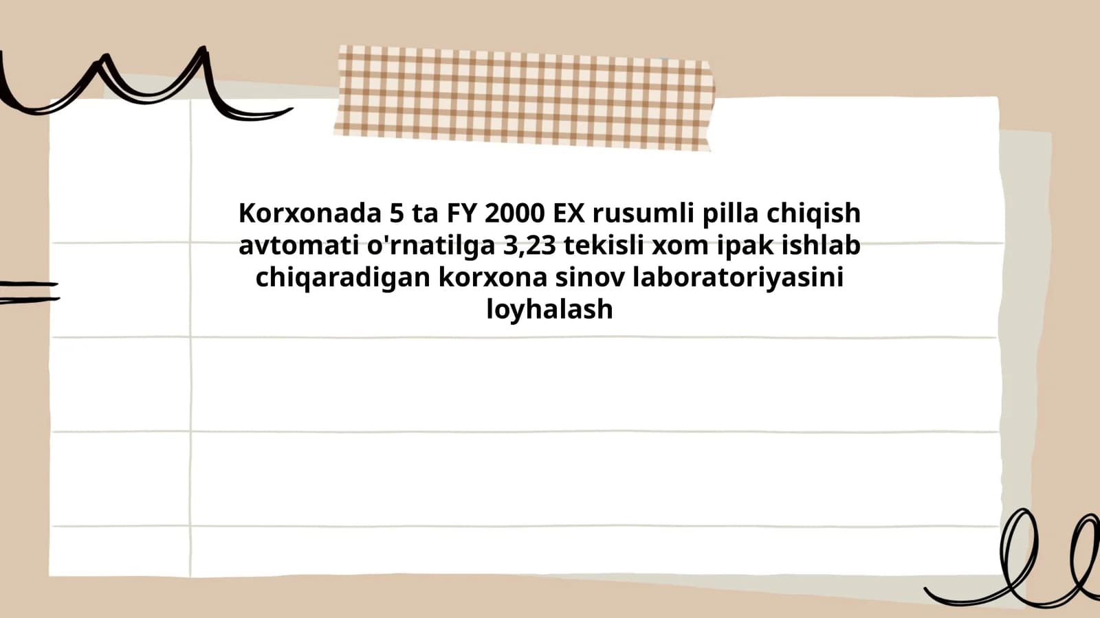Korxona sinov laboratoriyasi