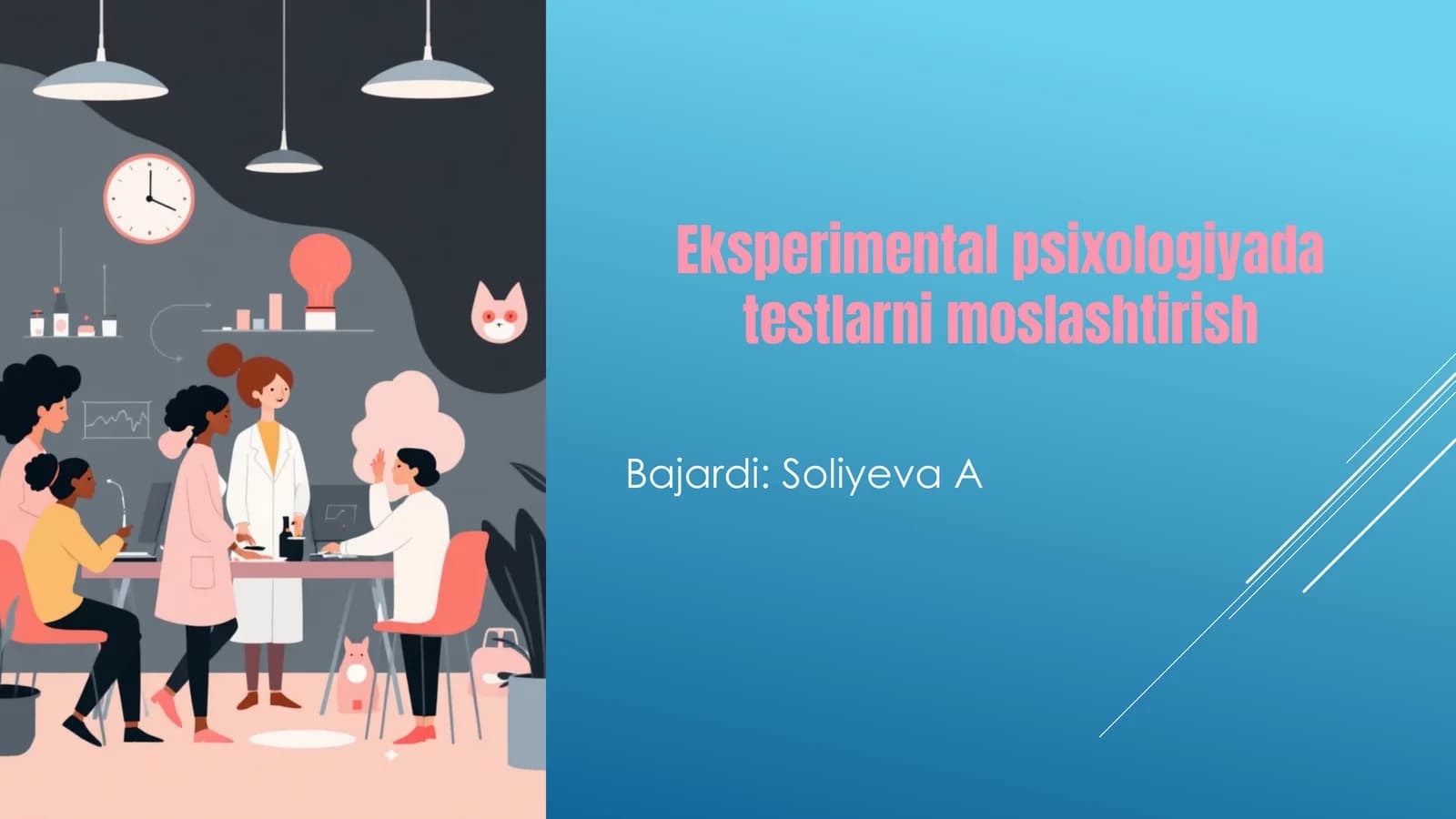 Eksperimental psixologiyada testlarni moslashtirish