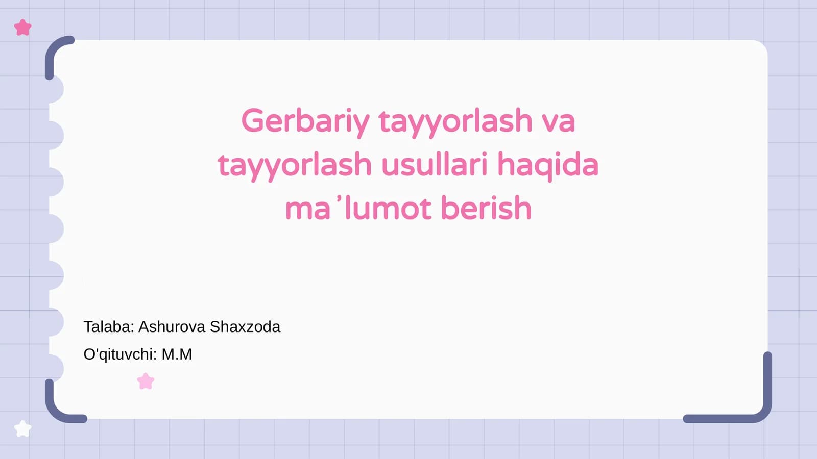 Gerbariy tayyorlash va tayyorlash usullari