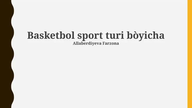 Basketbol: Tarix va Rivojlanish