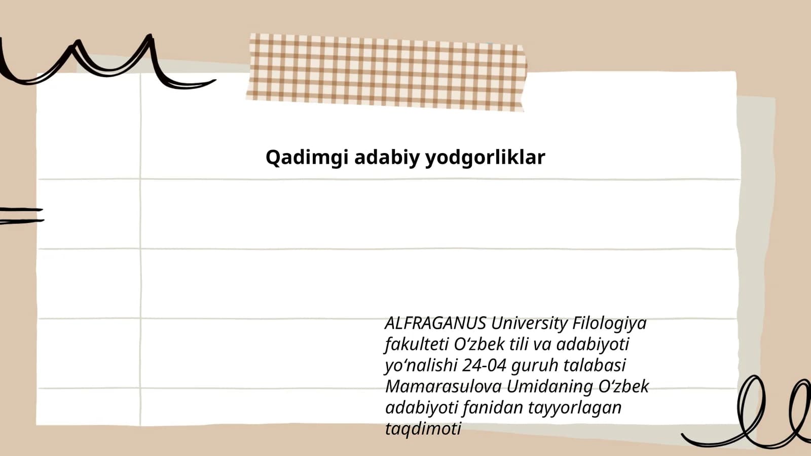 Qadimgi adabiy yodgorliklar