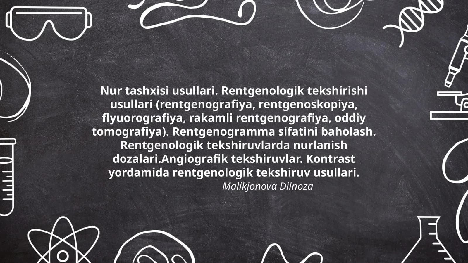 Nur tashxisi usullari