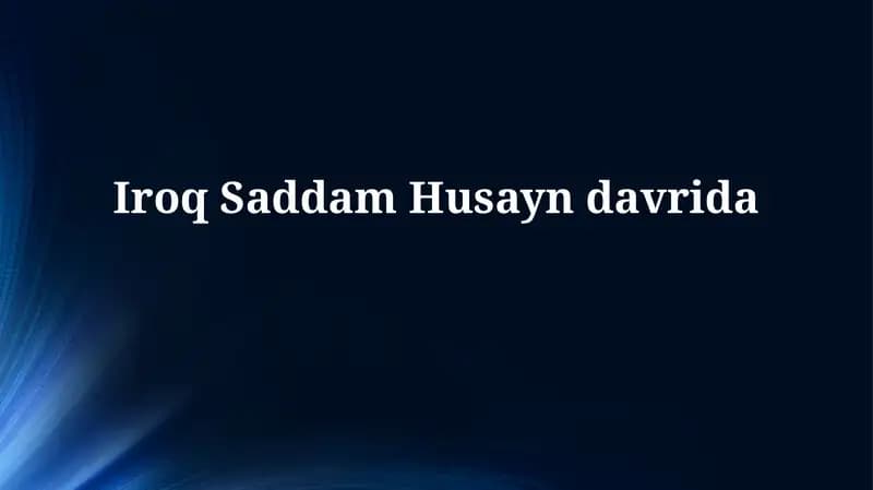 Saddam Husayn hokimiyatga kelishi va mustahkamlanishi