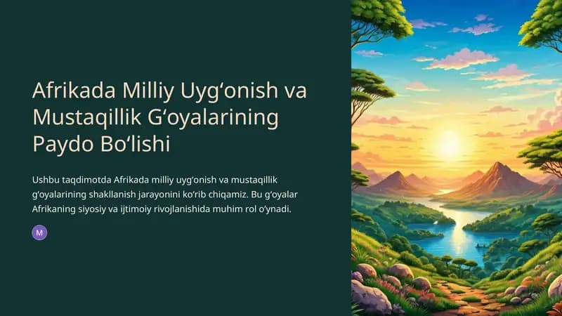 Shimoliy Afrikada Mustaqillik Harakati