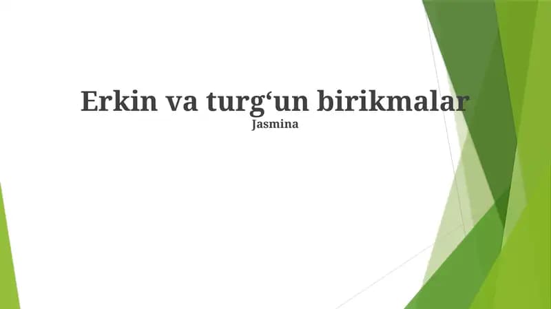 Barqaror va beqaror birikmalar