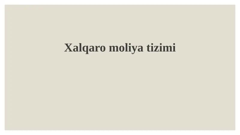Xalqaromoliyatizimi
