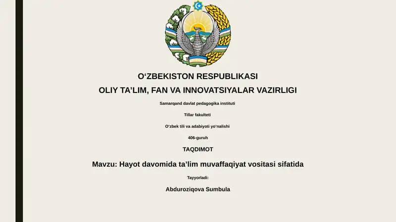 Umrbod ta'lim