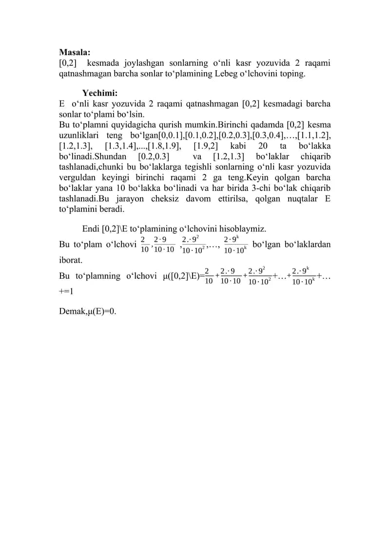 O‘nli kasr yozuvi