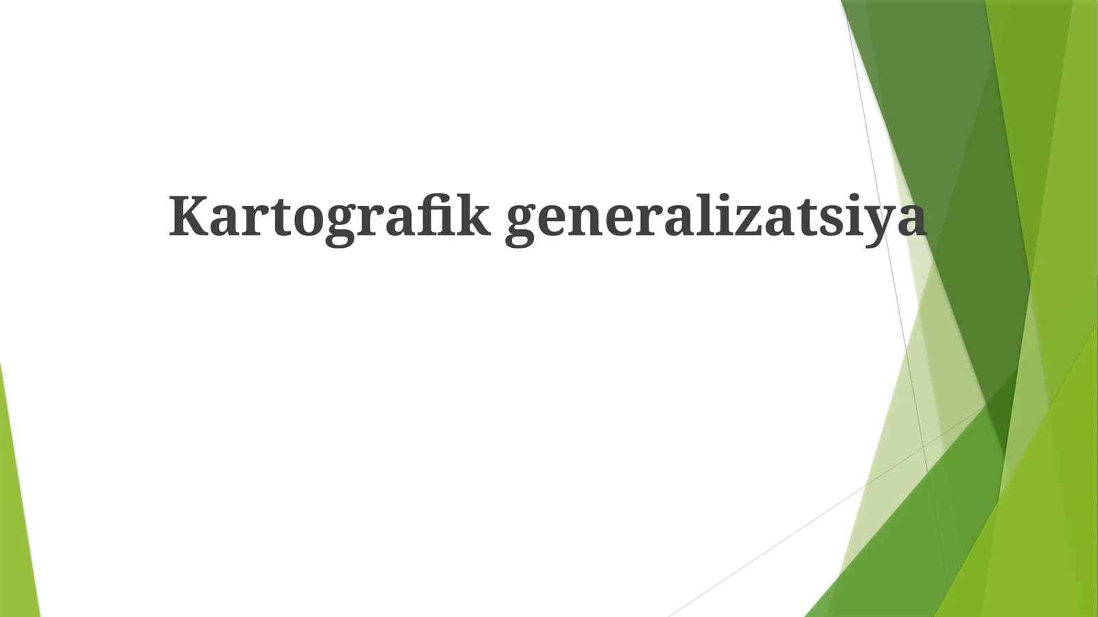 Kartografik generalizatsiya