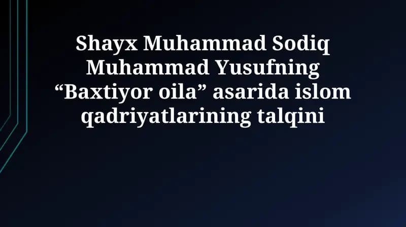 Baxtiyor oila